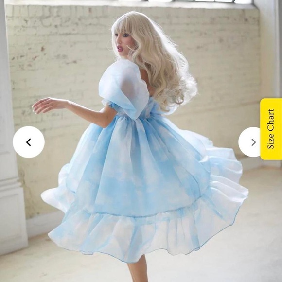 Selkie Cloud French Puff Dress - Picture 2 of 2